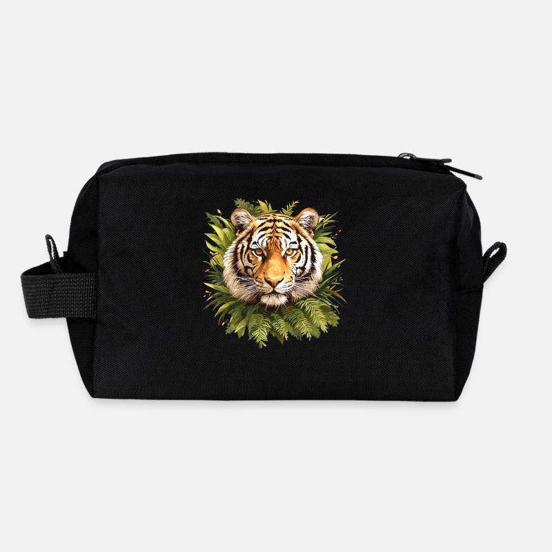 Tigre du Bengale Roi Tigre Trousse de toilette en tissu recyclé