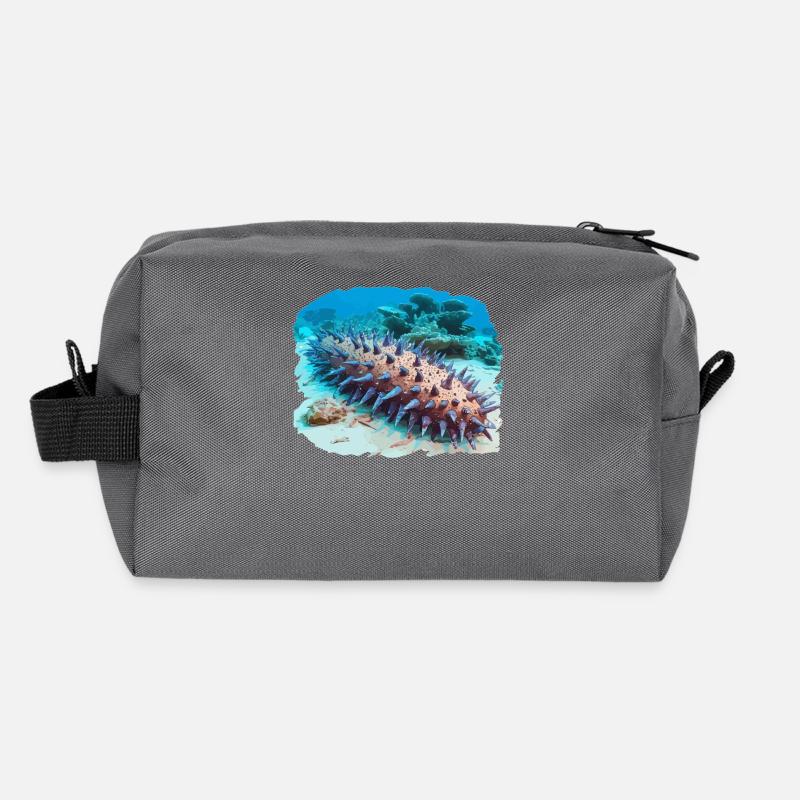 Concombre de mer Seegurken Seegurke Trousse de toilette en tissu recyclé