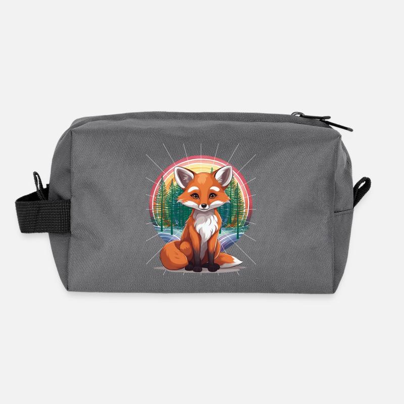 Renard Renards Renarde Trousse de toilette en tissu recyclé