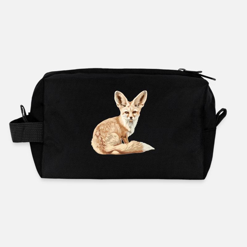 Fennec Renard Fenneks Fennek Trousse de toilette en tissu recyclé