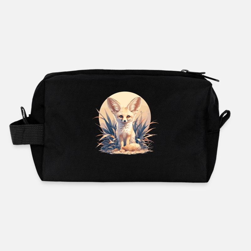 Fennec Renard Fenneks Fennek Trousse de toilette en tissu recyclé