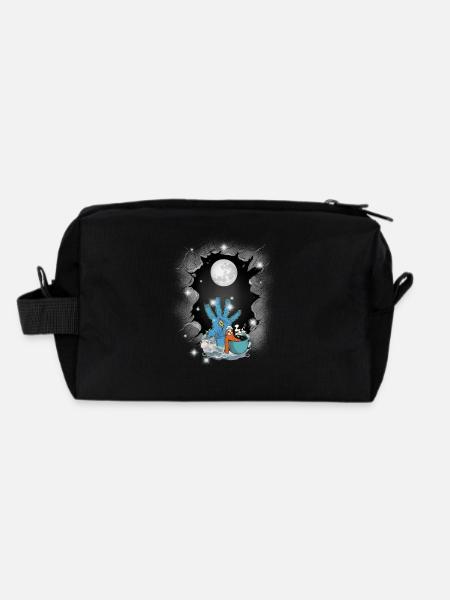 Halloween Fantasy lustig gruselig spaßig - Recycelte Kulturtasche - Schwarz - Hinten