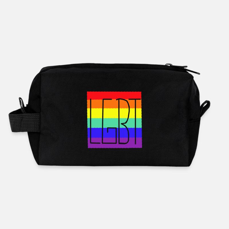 LGBT Rainbow Flag Gay Pride Recycled Toiletry Zip Bag