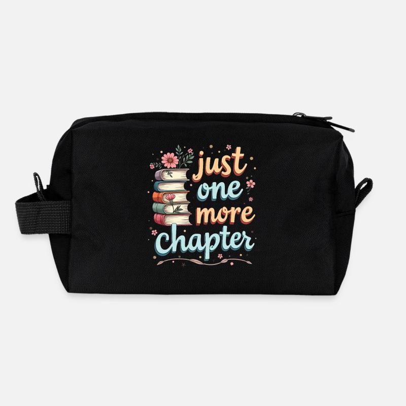 Just One More Chapter Book Reading - Book Lover Trousse de toilette en tissu recyclé