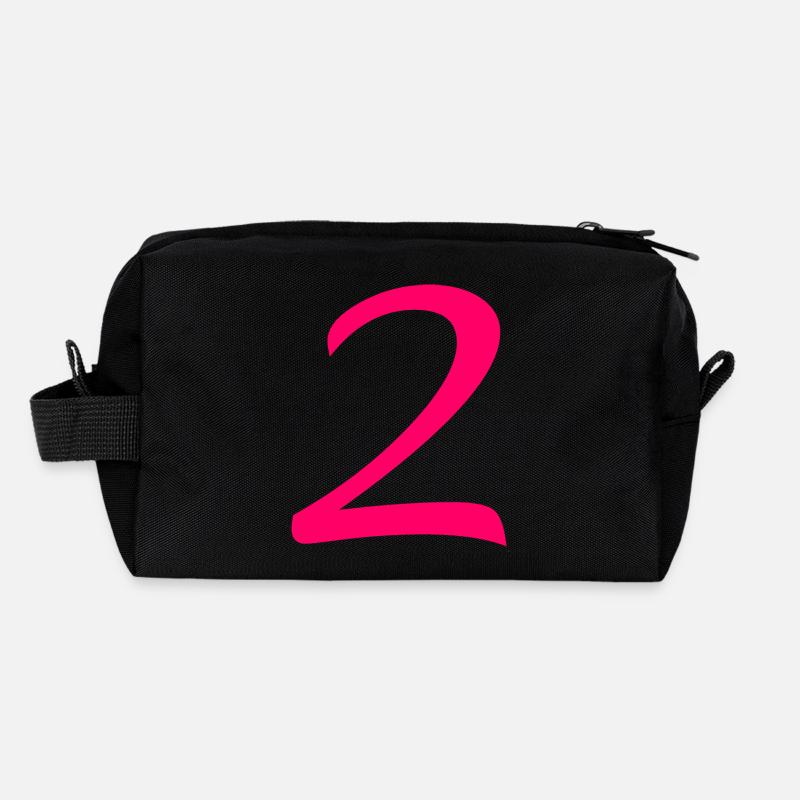2 - Trousse de toilette en tissu recyclé - noir
