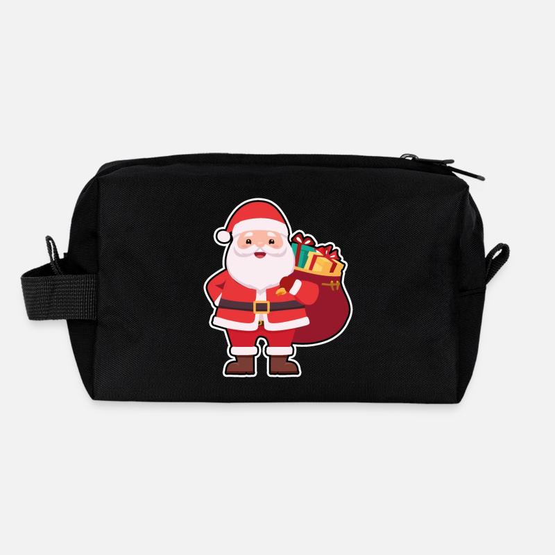 01 Süßer niedlicher Weihnachtsmann Geschenke Recycelte Kulturtasche