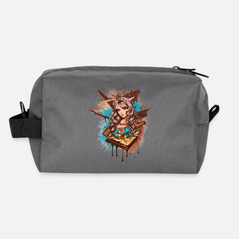 Dame douce Trousse de toilette en tissu recyclé