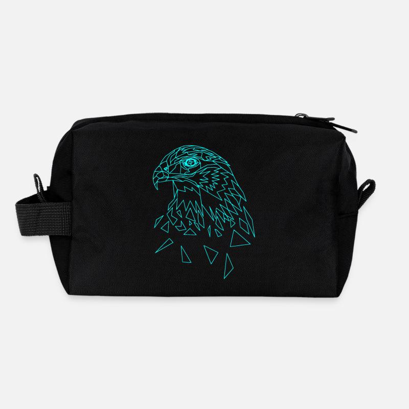 Aigle géométrique Trousse de toilette en tissu recyclé