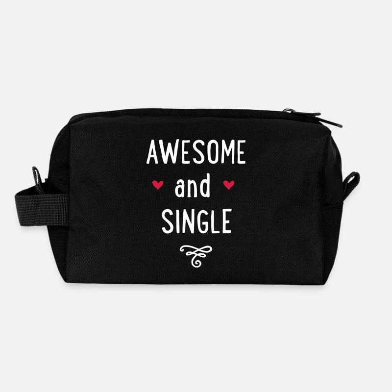Single - Recycelte Kulturtasche - Schwarz