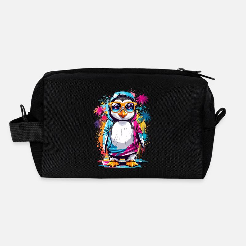 Pingouin cool Trousse de toilette en tissu recyclé