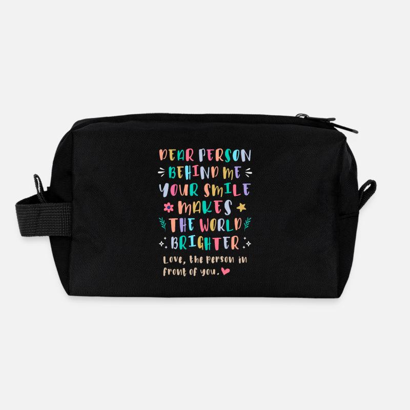 Your Smile Makes the World Brighter Recycled Toiletry Zip Bag