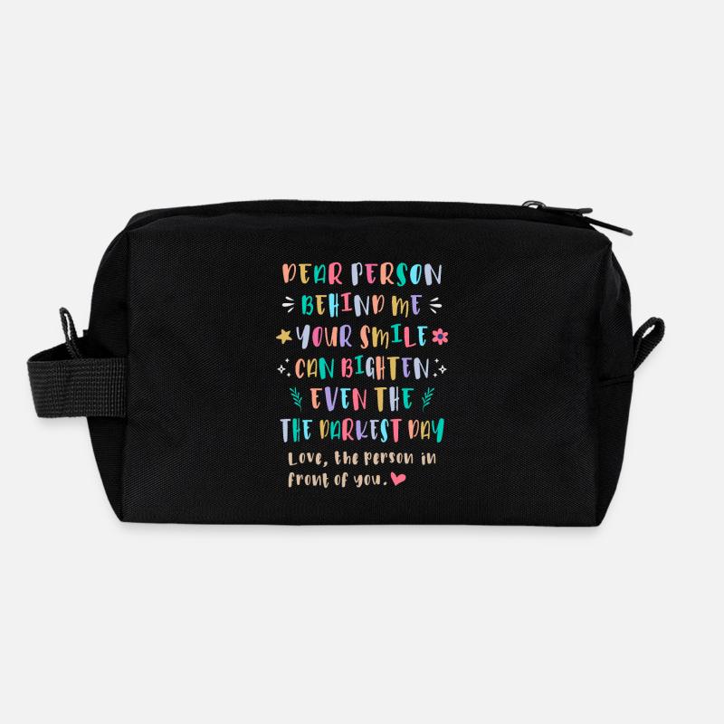 Your Smile Can Brighten the Darkest Day Recycled Toiletry Zip Bag