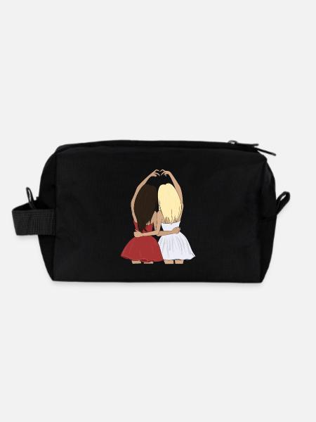 Meilleur ami - Trousse de toilette en tissu recyclé - noir - Dos