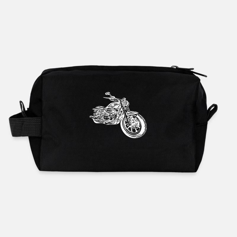 Rythme cardiaque de moto Trousse de toilette en tissu recyclé