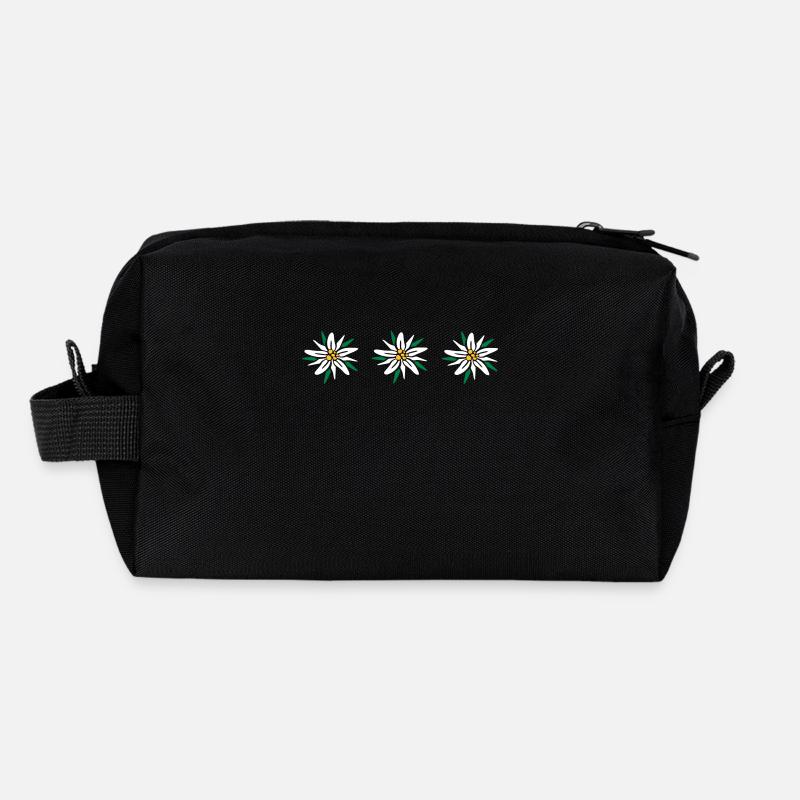 Edelweiss - Recycelte Kulturtasche - Schwarz