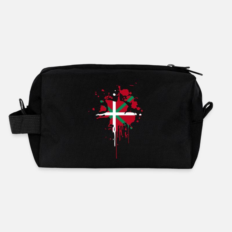 Drapeau Basque Tâche Trousse de toilette en tissu recyclé