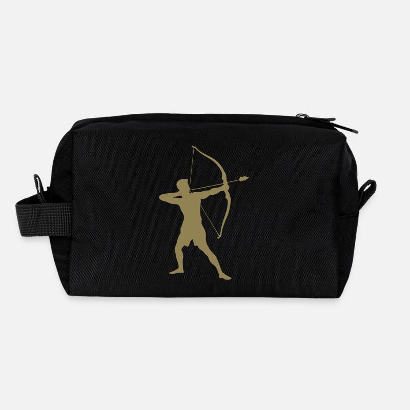 Silhouette d’archer, précise Trousse de toilette en tissu recyclé