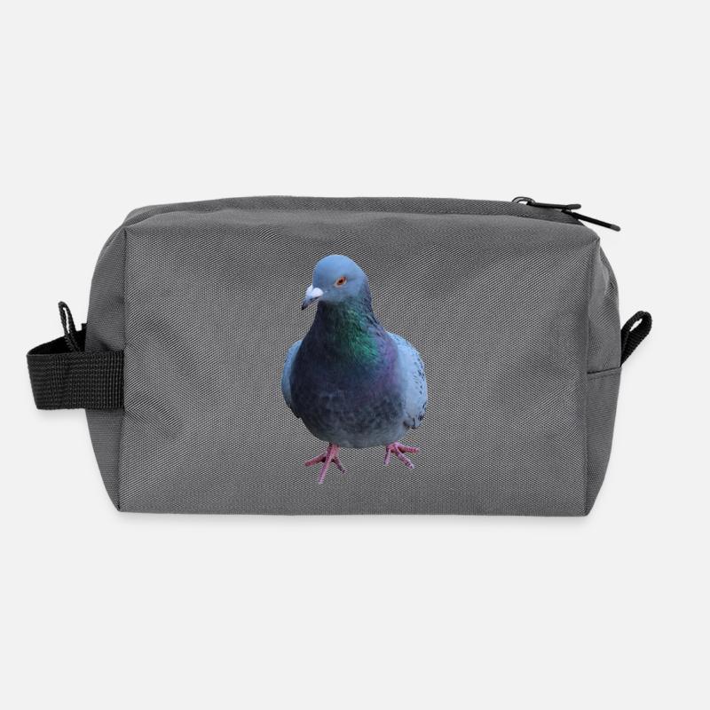 Colombe, Oiseau Trousse de toilette en tissu recyclé