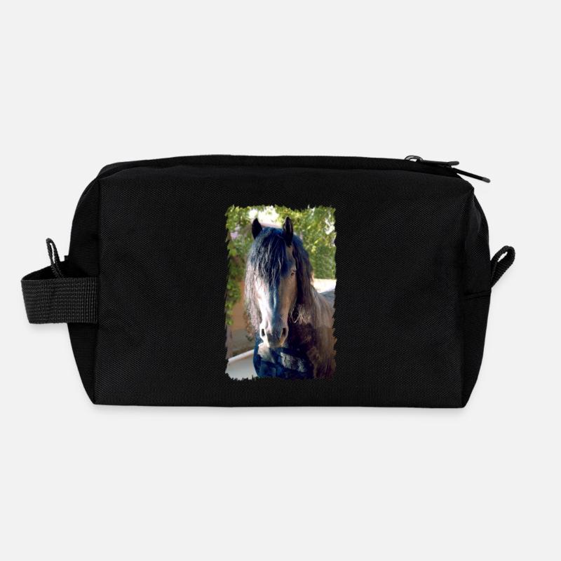 Cheval frison Trousse de toilette en tissu recyclé