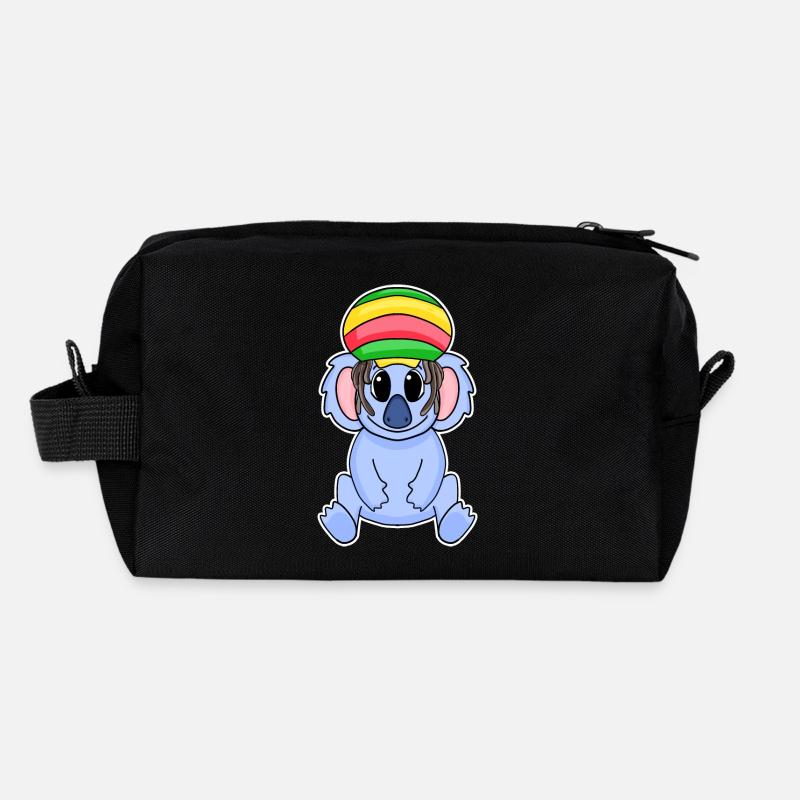 Rasta Koala - Recycelte Kulturtasche - Schwarz