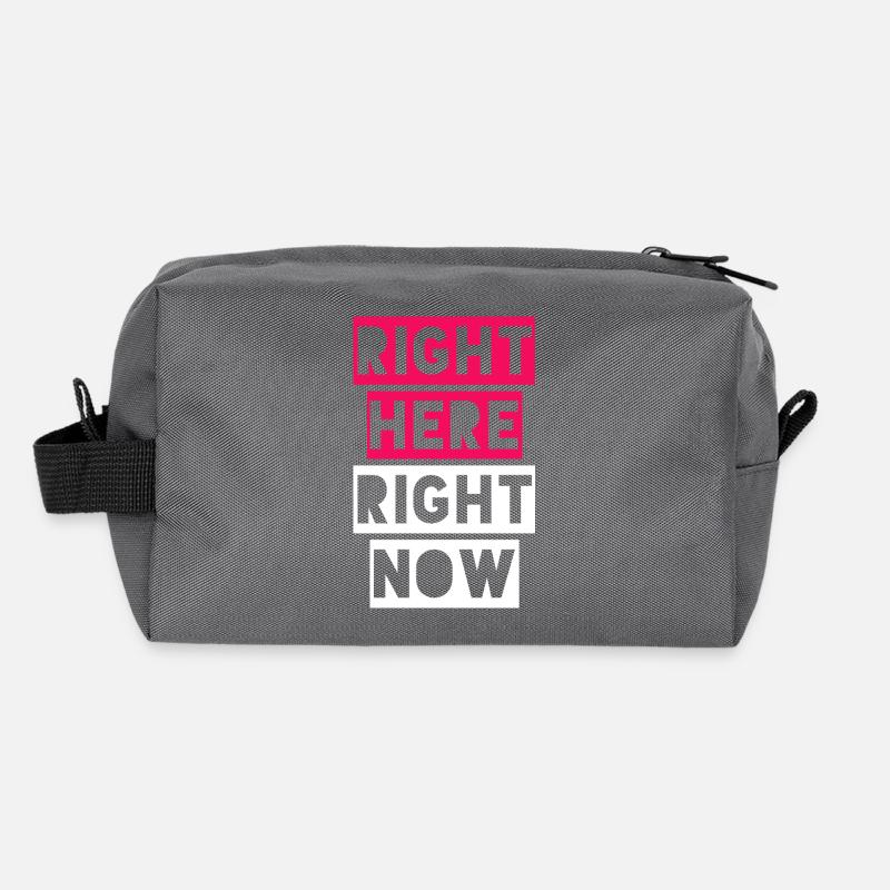 RIGHT HERE RIGHT NOW Recycled Toiletry Zip Bag