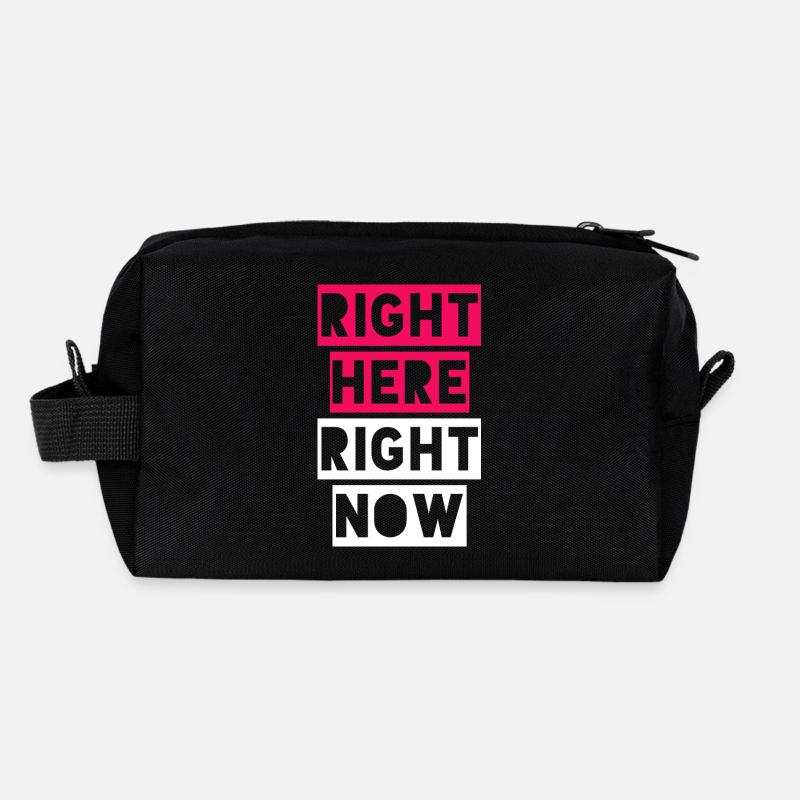 ICI ET MAINTENANT Trousse de toilette en tissu recyclé