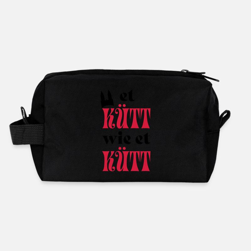 Karneval - Recycelte Kulturtasche - Schwarz