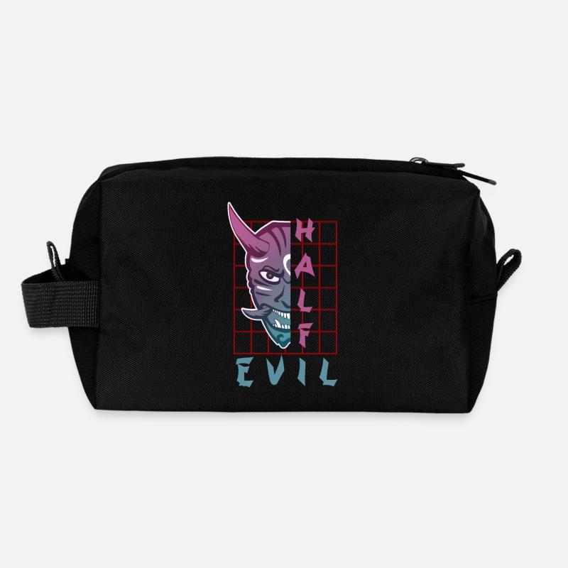 Oni Mask Japan Demon Recycled Toiletry Zip Bag