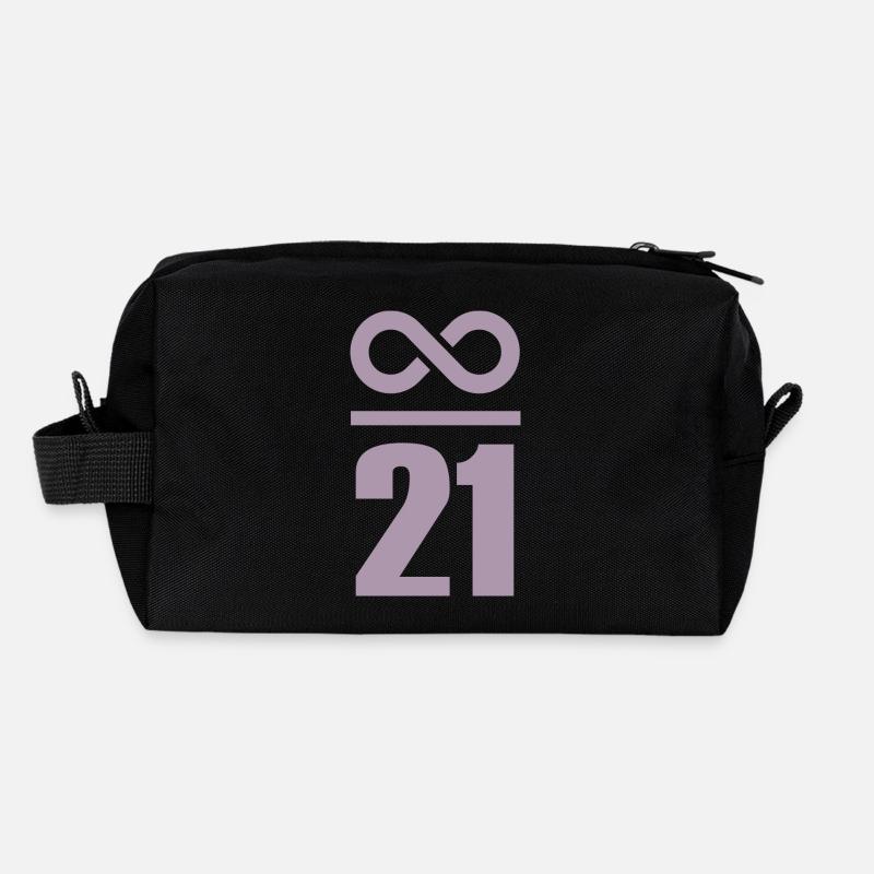 Infinite by 21 million Bitcoin Recycled Toiletry Zip Bag
