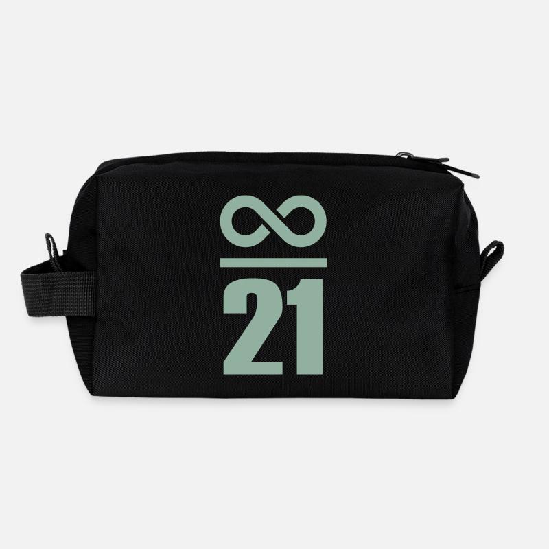 Infinite by 21 million Bitcoin Recycled Toiletry Zip Bag