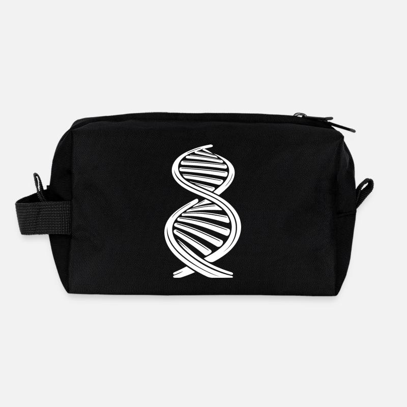 Nucleotide chain DNA strand double helix Recycled Toiletry Zip Bag