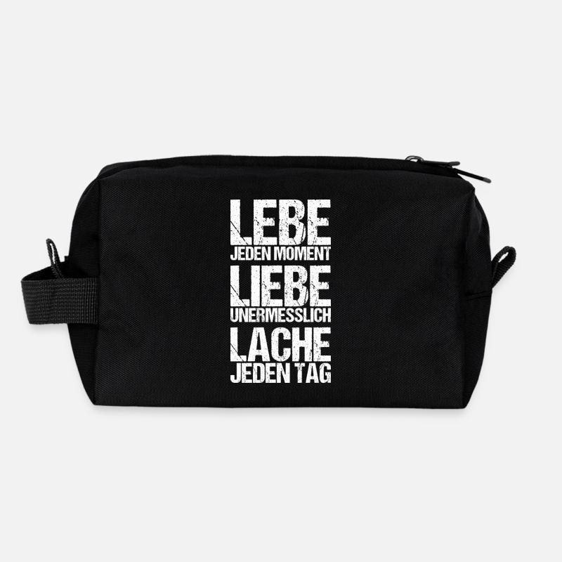 Lebe - Liebe - Lache Recycelte Kulturtasche