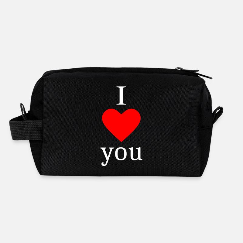 rotes Herz rot Herzen rot Herz Geschenk Recycelte Kulturtasche