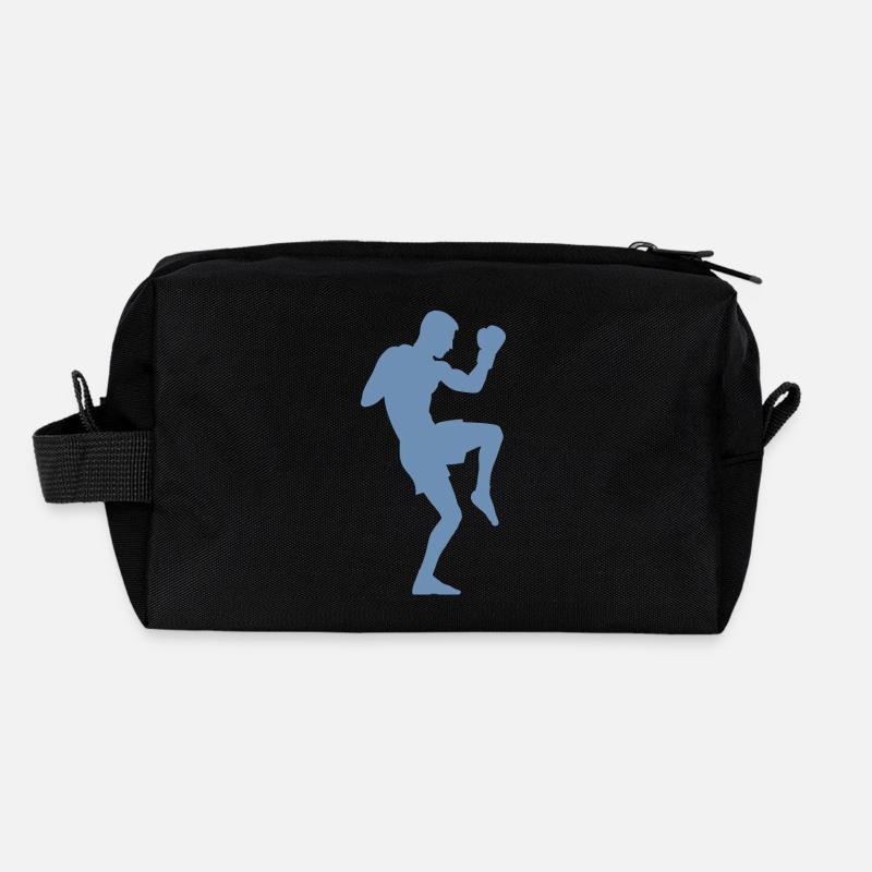 Boxer-Silhouette, Kraftvolles Kampfsport-Design Recycelte Kulturtasche