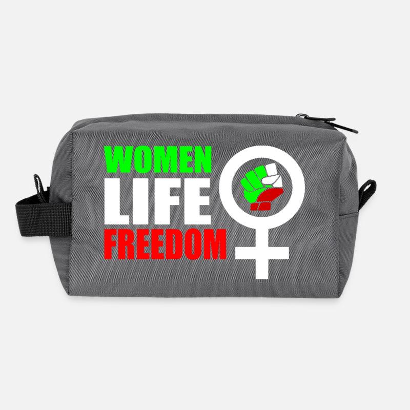 Women life freedom Trousse de toilette en tissu recyclé