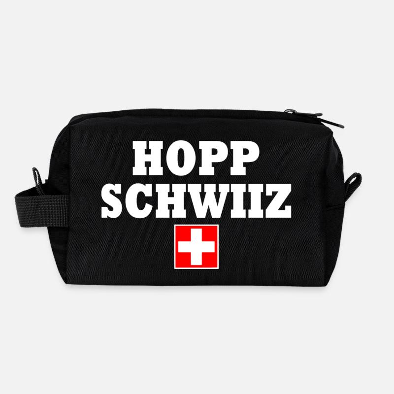 Hopp schwiiz Trousse de toilette en tissu recyclé