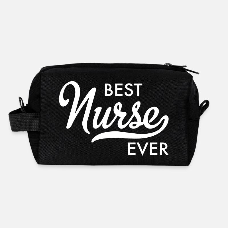 Krankenschwester - Recycelte Kulturtasche - Schwarz