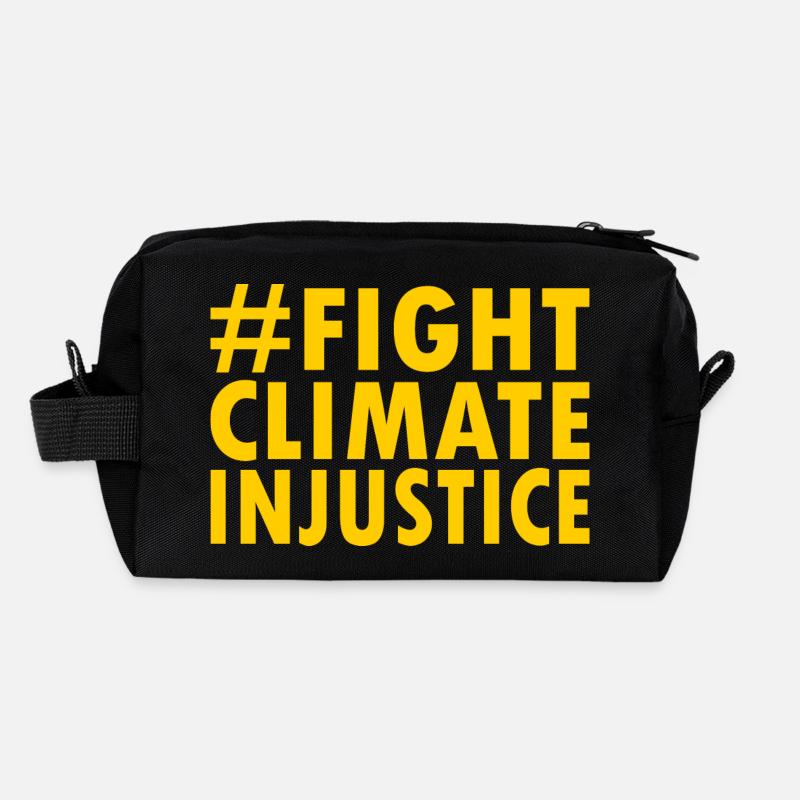 Fight climate injustice Recycled Toiletry Zip Bag
