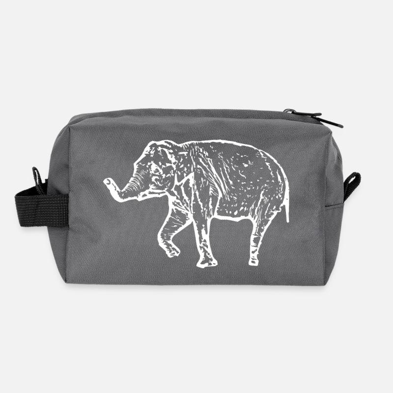 Elefant weiß Recycelte Kulturtasche