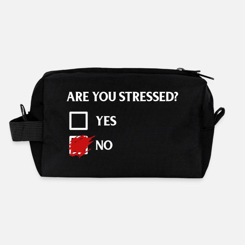 Est-ce que vous êtes stressé ? - T’es stressé ? Trousse de toilette en tissu recyclé