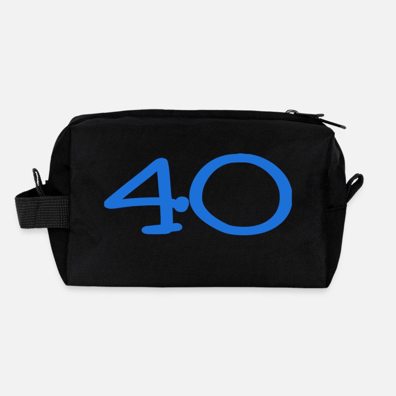 40. 40 YEARS. 40th ANNIVERSARY. 40TH ANNIVERSARY. Recycled Toiletry Zip Bag