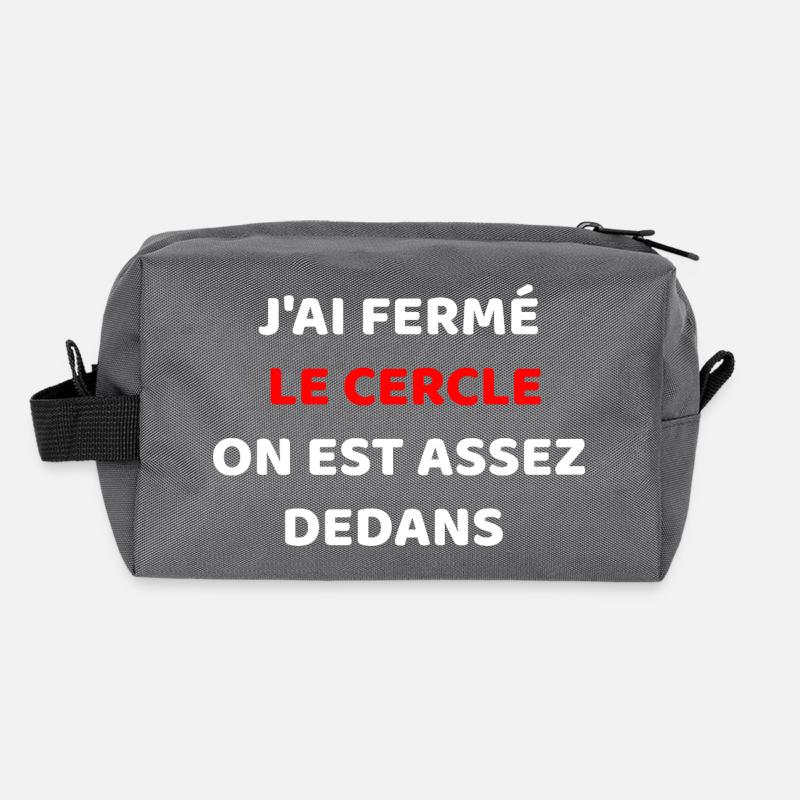 J'ai Fermé Le cercle Trousse de toilette en tissu recyclé