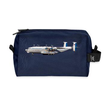 An-22 antei - Recycled Toiletry Zip Bag - navy - Front