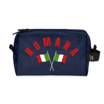 Numana a traversé les drapeaux italiens - Trousse de toilette en tissu recyclé - marine - Devant