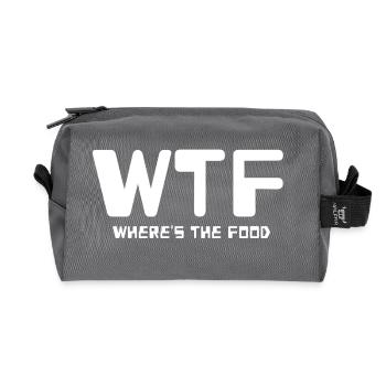 WTF - Recycled Toiletry Zip Bag - anthracite - Front