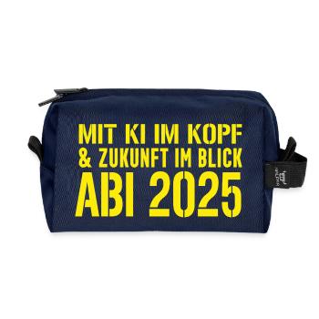 Abschluss KI - Recycelte Kulturtasche - Navy - Vorne