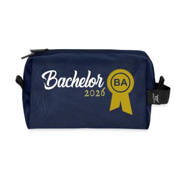 Bachelor 2026 Abschluss Promotion Sponsion - Recycelte Kulturtasche - Navy - Vorne