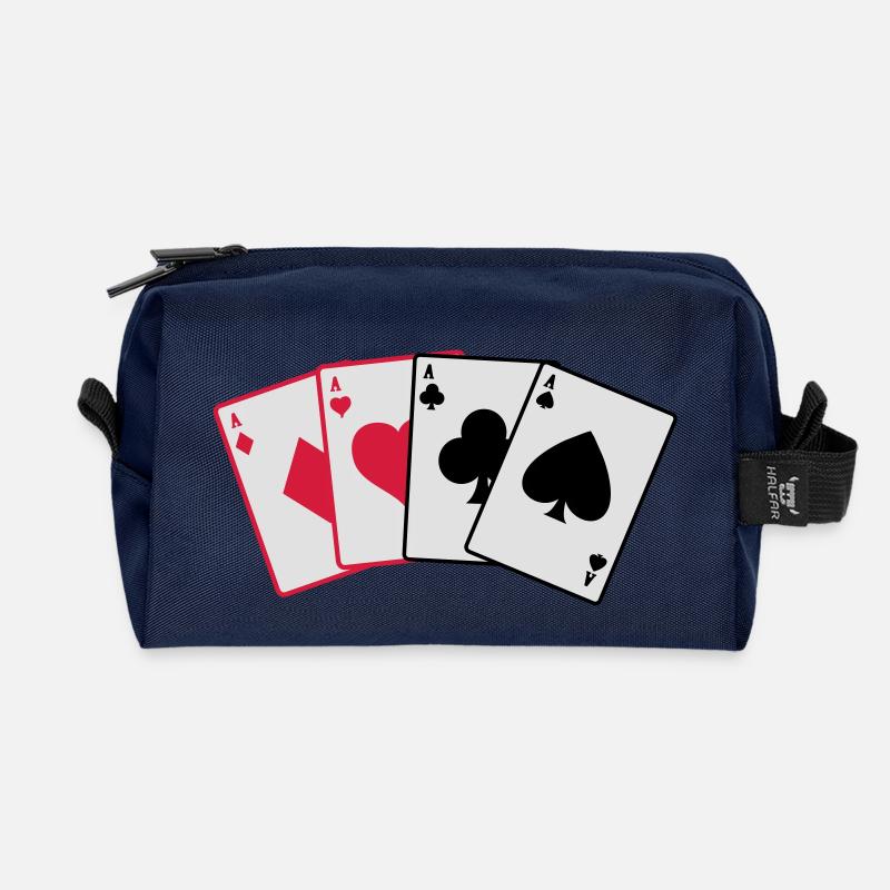karten - Recycelte Kulturtasche - Navy
