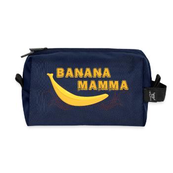 BANANA MAMMA - cool banana design - Recycled Toiletry Zip Bag - navy - Front