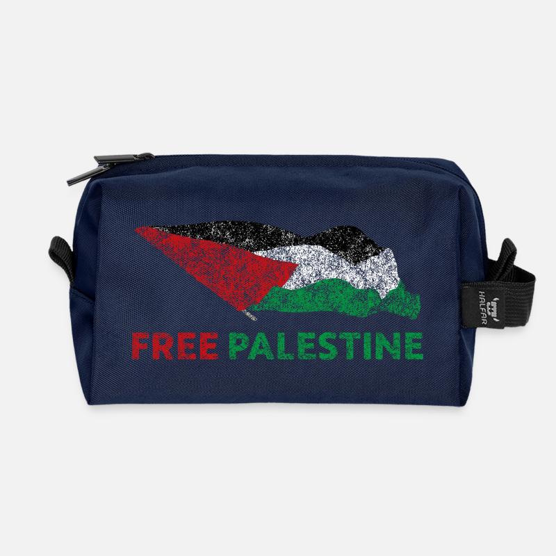 Freies Palästina - Recycelte Kulturtasche - Navy